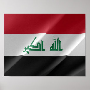 Irak - flagga poster