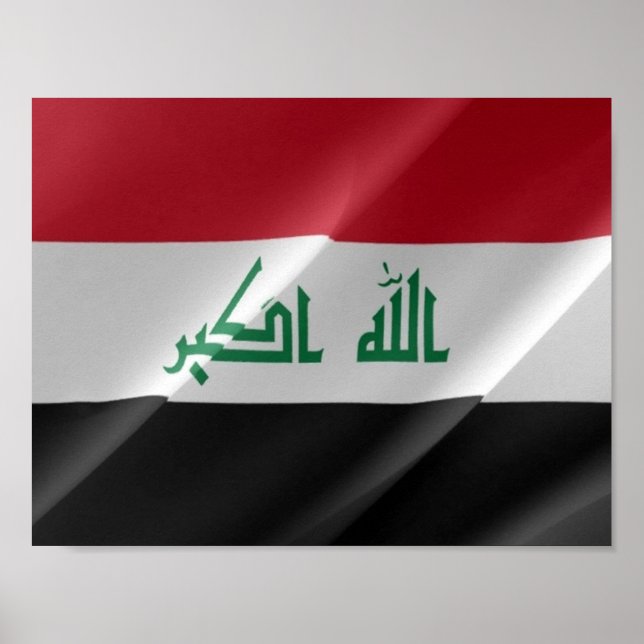 Irak - flagga poster (Framsidan)