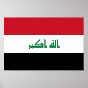 Irak-Flagga Poster