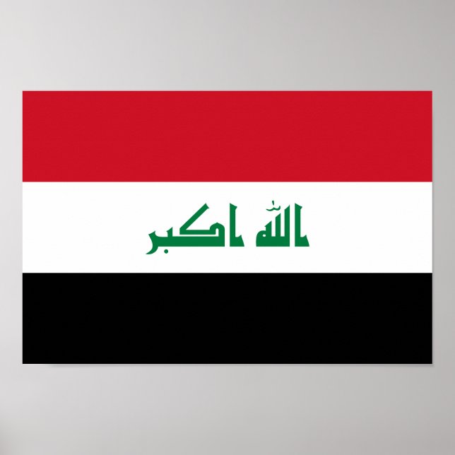 Irak-Flagga Poster (Framsidan)