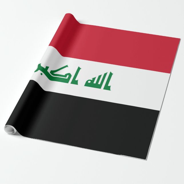 Irak-flagga Presentpapper (Utrullad)