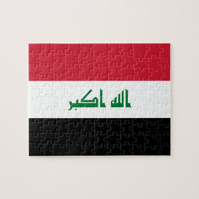 Irak-flagga Pussel (Horisontell)