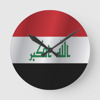 Irak flagga rund klocka