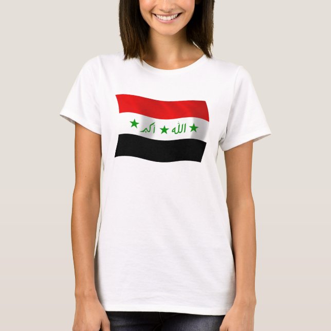 Irak Flagga Shirt T (Framsida)