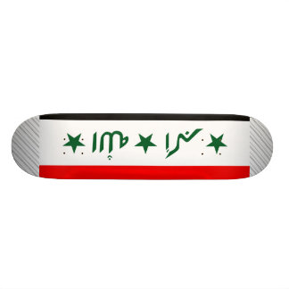 Irak flagga skateboard bräda 20 cm