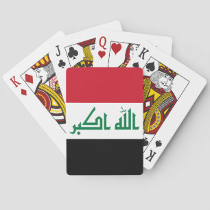 Irak flagga spel kort