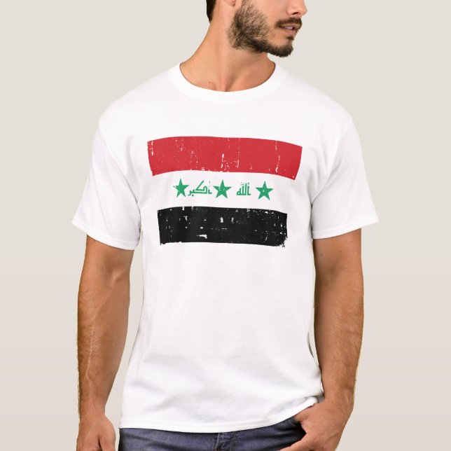Irak flagga t-shirt (Framsida)