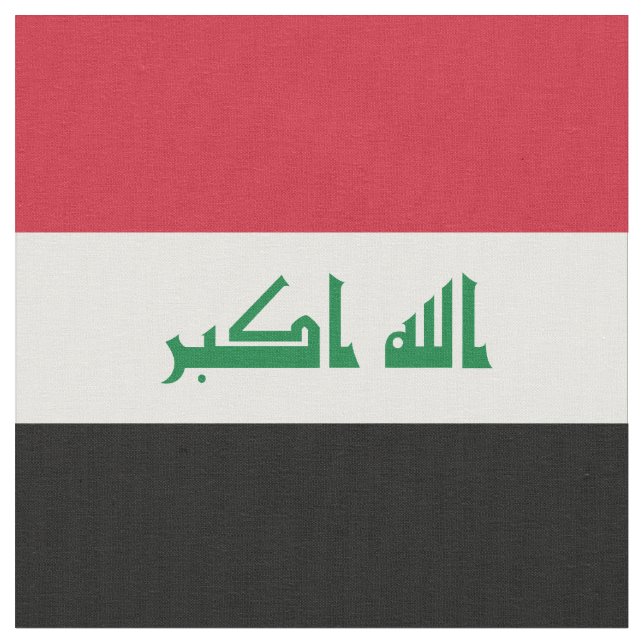Irak-flagga Tyg (Närbild)