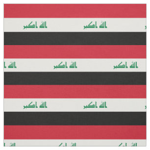 Irak flagga tyg