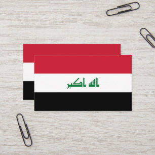 Irak-flagga Visitkort