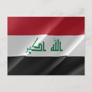 Irak - flagga vykort