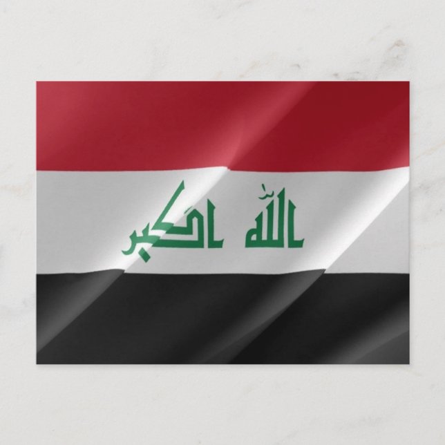 Irak - flagga vykort (Framsida)