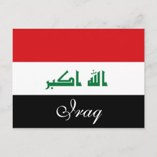 Irak-flagga Vykort