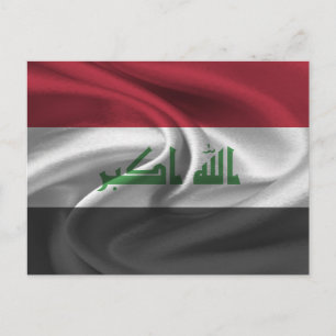 Irak-Flagga Vykort