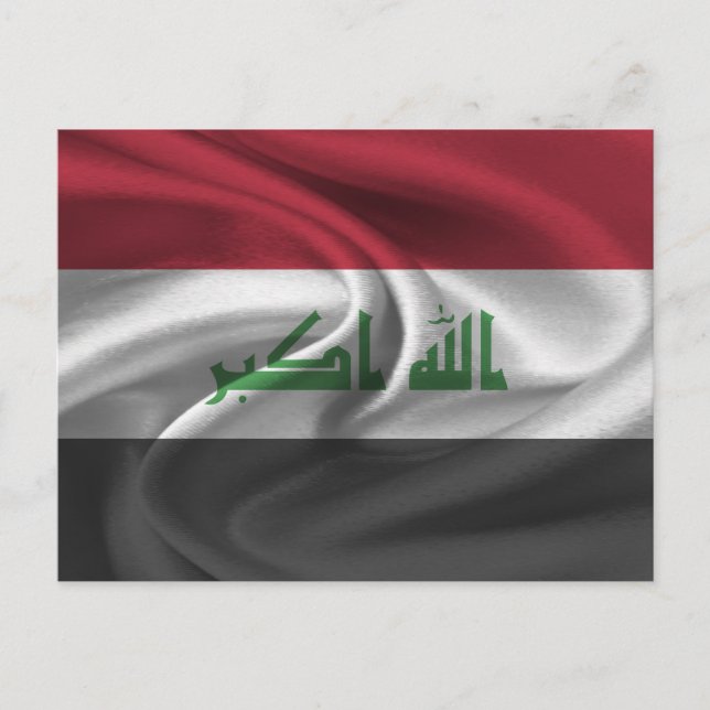 Irak-Flagga Vykort (Framsida)