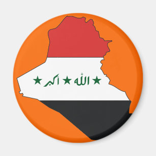 Irak flaggakarta magnet