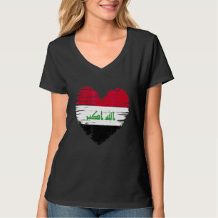 Irak Heart Iraks Flagga Iraks Pride T Shirt