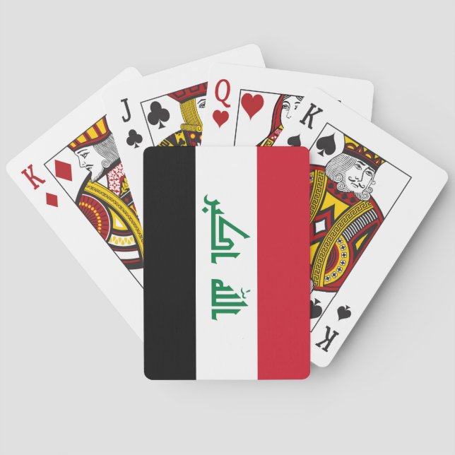 Irak (irakier) flagga casinokort (Baksidan)