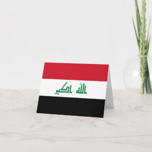 Irak (irakiska Flagga) Kort