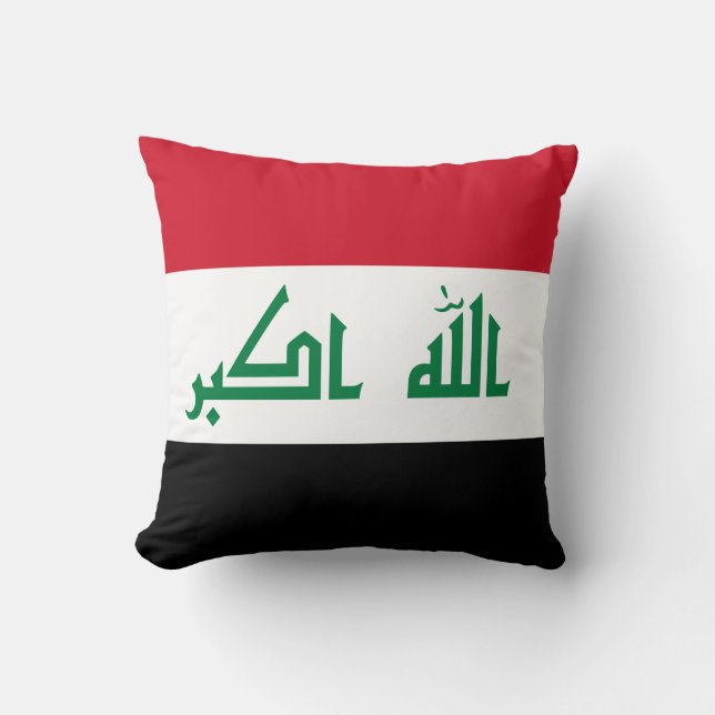 Irak (irakiska Flagga) Kudde (Framsida)
