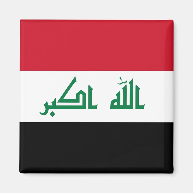 Irak (irakiska Flagga) Magnet (Framsidan)
