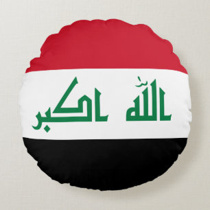 Irak (irakiska Flagga) Rund Kudde