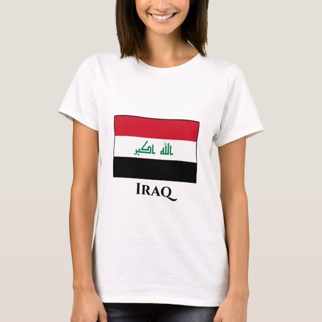 Irak (irakiska Flagga) T Shirt (Framsida)