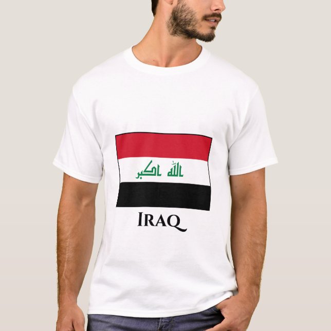 Irak (irakiska Flagga) T Shirt (Framsida)