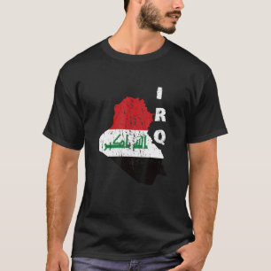 Irak Karta Irak Irak Flagga Irak Irak Flagga Irak T Shirt