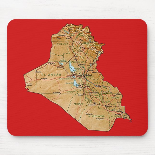 Irak karta Mousepad Musmatta (Framsidan)