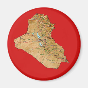 Irak kartamagnet magnet