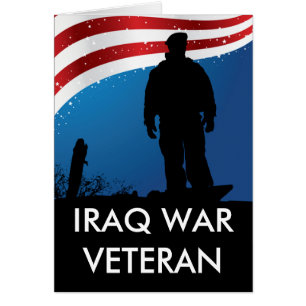 Irak krigveteran hälsningskort