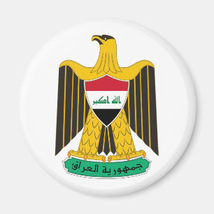 Irak land coat of arms symbol emblem flagga örn magnet