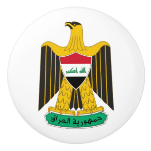 Irak land vapen coat symbol emblem flag örnen knopp