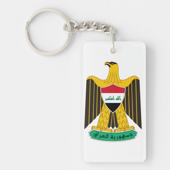 Irak land vapen coat symbol emblem flagga örn (Framsidan)
