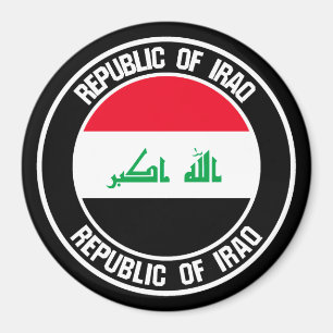 Irak Round Emblem Magnet