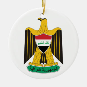 Irak vapensköldprydnad julgransprydnad keramik