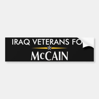 Irak veteran för den McCain bildekalet Bildekal