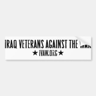 Irak veteran mot krigbildekalet bildekal