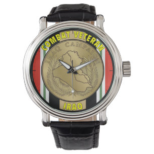 Irak veteranklocka armbandsur