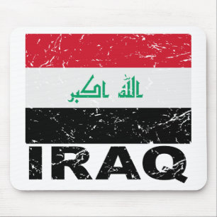 Irak vintageflagga musmatta