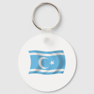 Irakisk turkmen flagg nyckelring