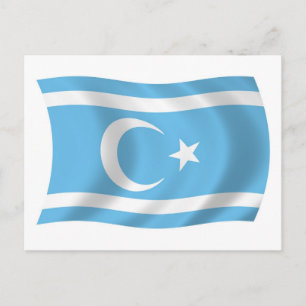 Irakisk turkmen flagg postkort vykort