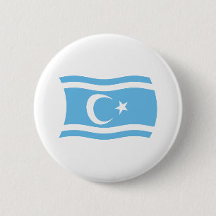 Irakisk turkmen flagga knapp