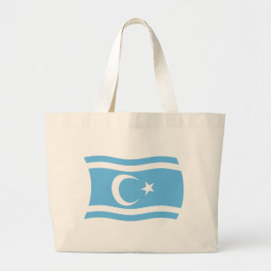 Irakisk turkmen flagga shoppingväska jumbo tygkasse