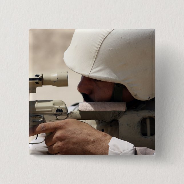 Irakiska arméns sergeant sights i mörker knapp (Framsida)