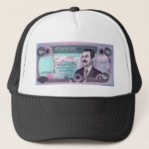 Irakiska dinar med Saddam Hussein Keps