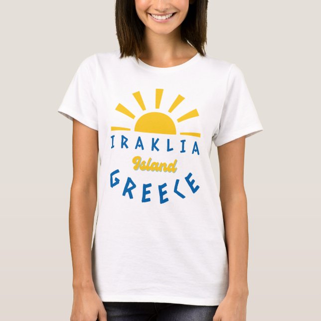 Iraklia Island, Grekland - Sunshine Women's T Shirt (Framsida)