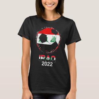 Iraks Flagga 2022 Understödjande irakiska fotbolls T Shirt