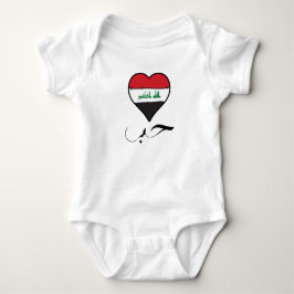 Iraks Flagga Heart Arabiska kalligrafi "Kärlek" Ir T Shirt